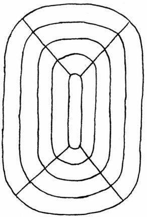 292x431 where to add the extra stiches in an oval rag rug diy and crafts - Drawing Rug