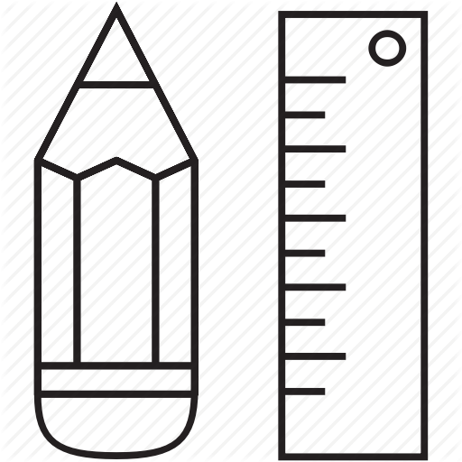 512x512 Art, Design, Draw, Drawing, Graphic, Pen, Pencil, Ruler Icon - Drawing Ruler