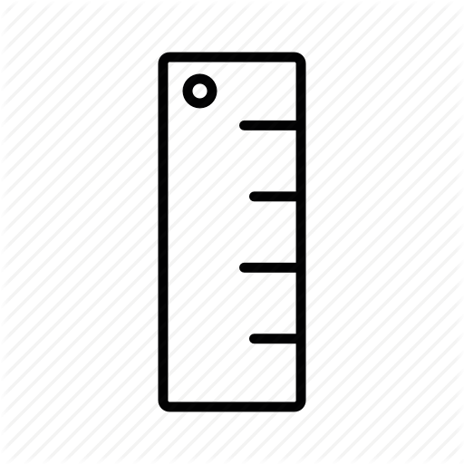 512x512 Drawing, Measure, Office, Ruler, Stationery, Student Icon - Drawing Ruler