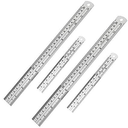 425x425 Pieces Metal Ruler, Stainless Steel Ruler, Inch - Drawing Ruler