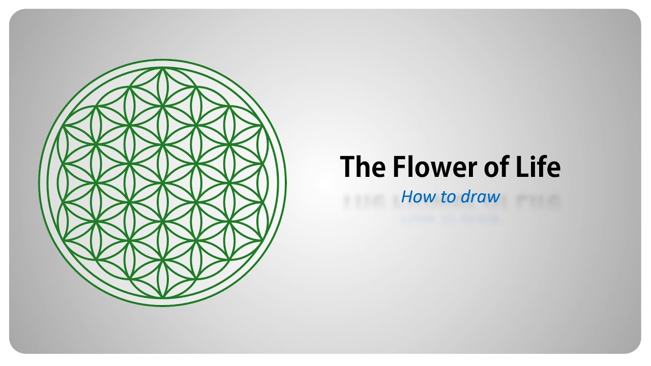 1280x720 How To Draw The Flower Of Life - Drawing Sacred Geometry