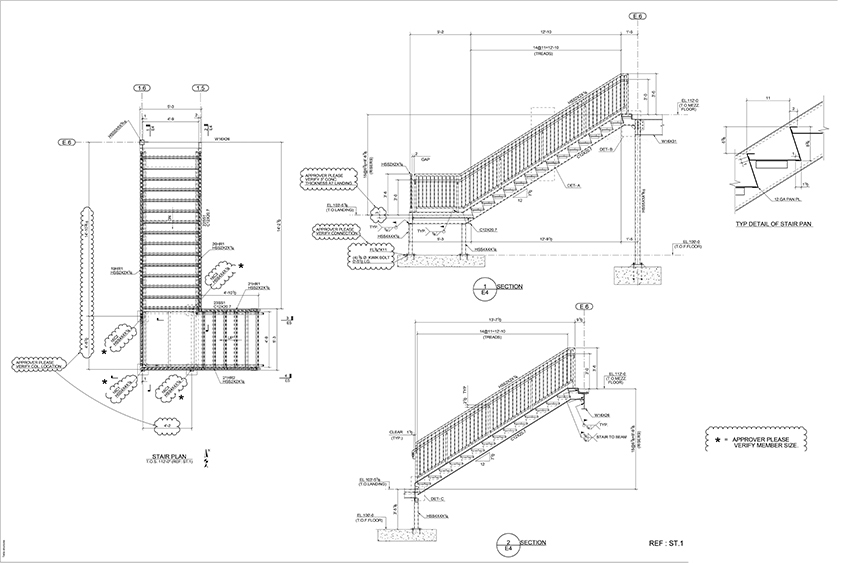 850x563 Metal Detailing Solutions Steel Shop Drawings Examples - Drawing Sample