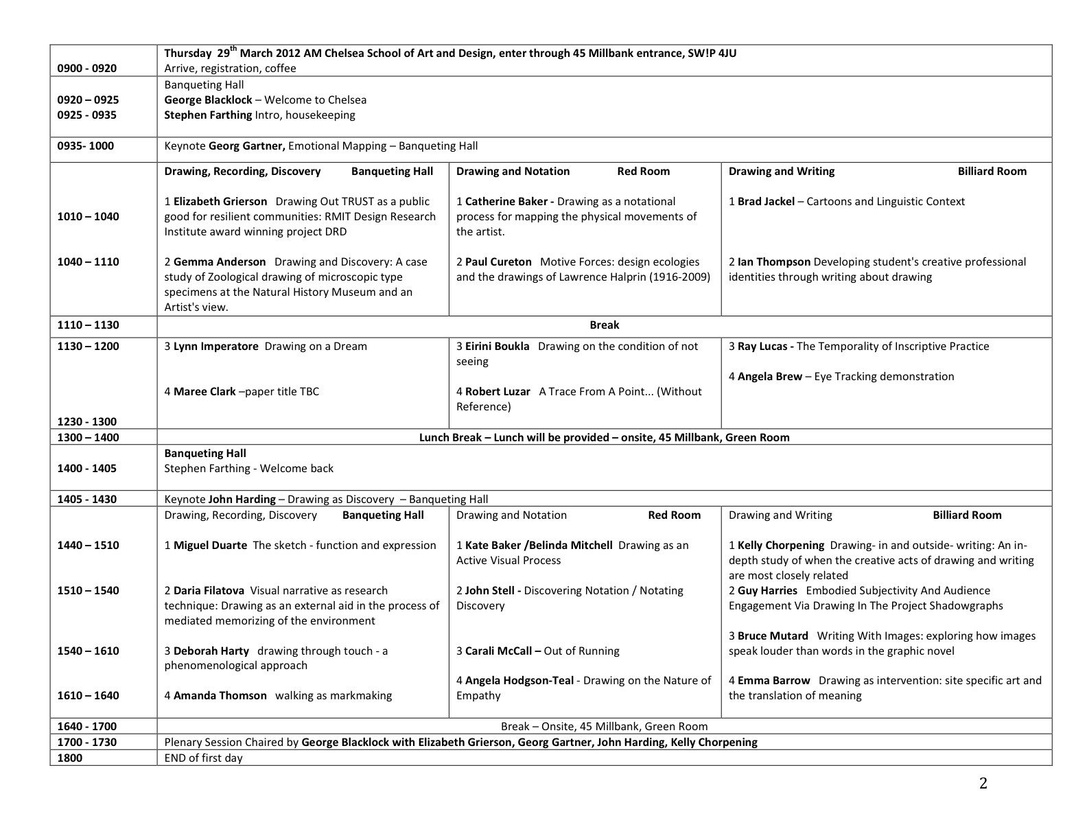 1584x1224 Schedule The Centre For Drawing Ual - Drawing Schedule