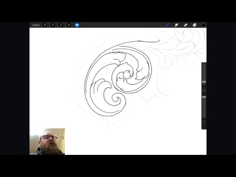 480x360 How To Draw Scroll Work For Metal Engraving - Drawing Scrollwork