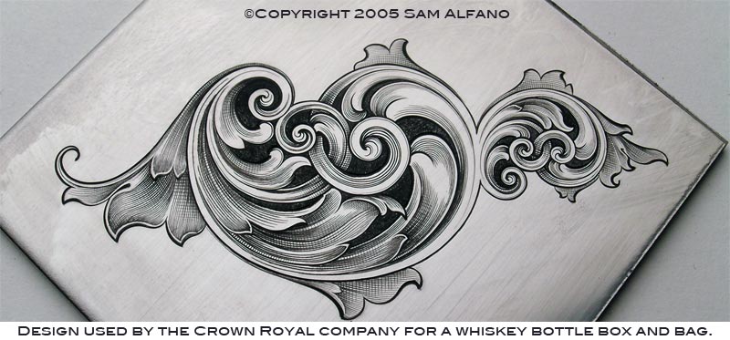 800x373 Sam Alfano, Engraver - Drawing Scrollwork