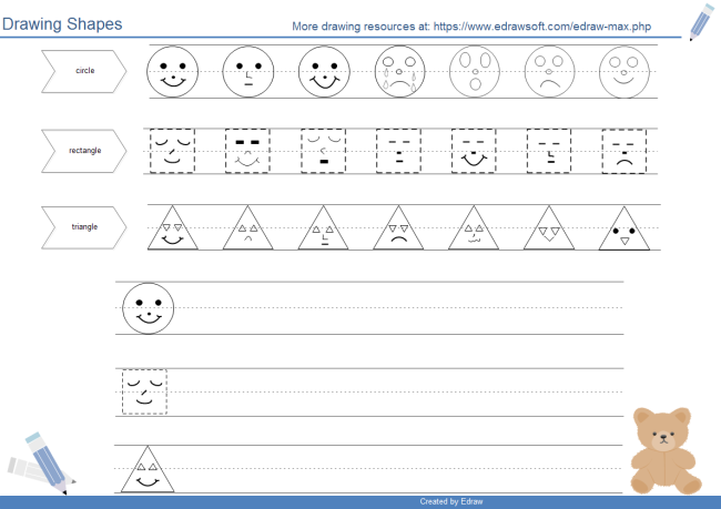 Drawing Shapes Worksheets At PaintingValley Explore Collection Of Drawing Shapes Worksheets