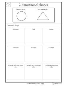 228x295 Dimensional Shapes Drawing Shapes Worksheet - Drawing Shapes Worksheets