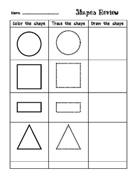 drawing shapes worksheets at paintingvalleycom explore collection of