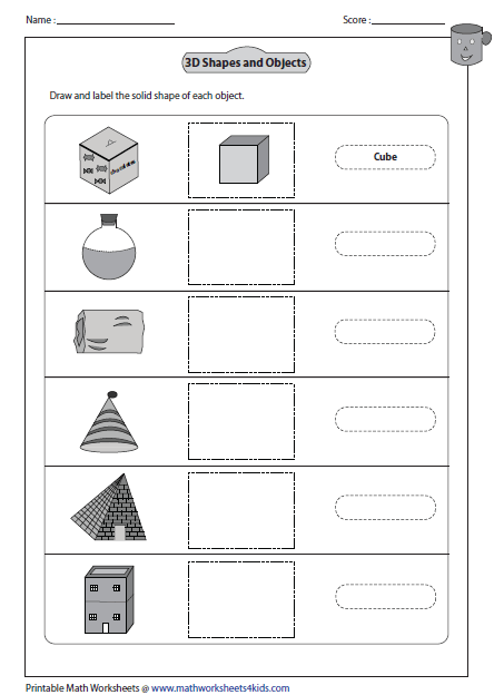 444x624 Solid Shapes Worksheets - Drawing Shapes Worksheets