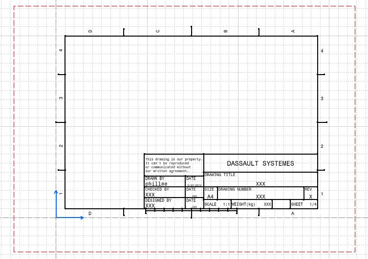 753x531 Create Catia Title Block In Drawing With Link And Without Link - Drawing Sheet
