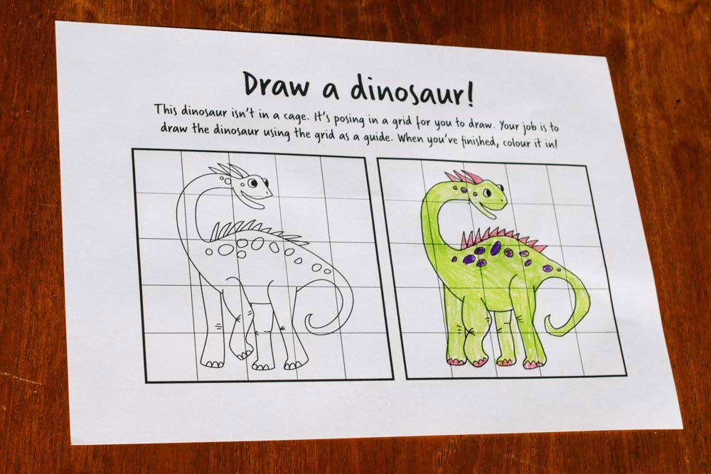 1000x667 Free Dinosaur Drawing Sheet - Drawing Sheet