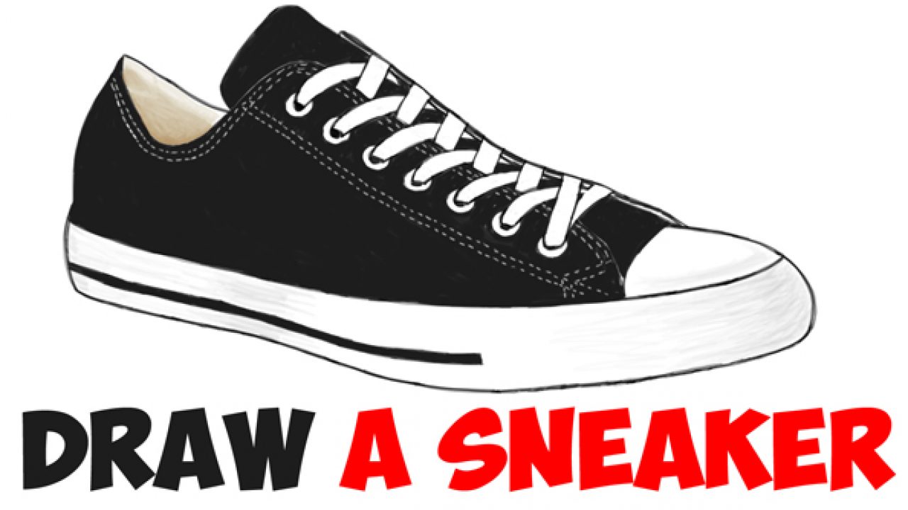 1280x720 How To Draw Sneakers Shoes With Easy Step - Drawing Shoes