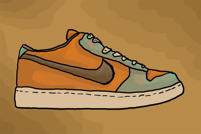 640x426 How To Draw Nike Shoes - Drawing Shoes
