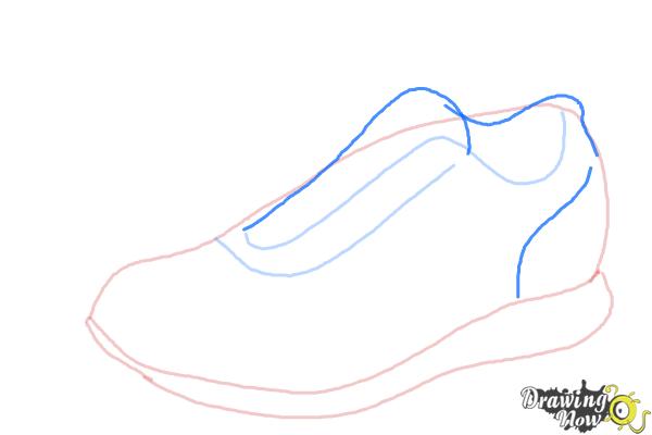 600x400 How To Draw Running Shoes - Drawing Shoes