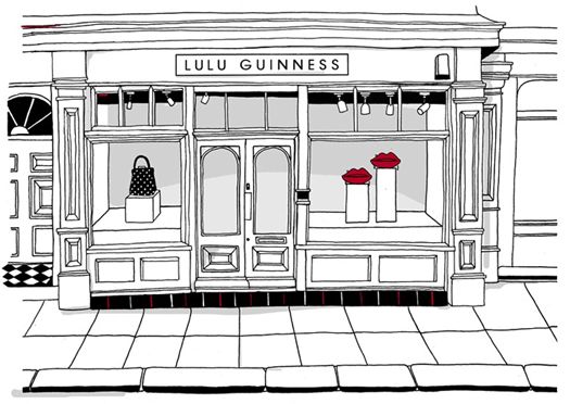 525x372 Line Drawing French Store Front - Drawing Shop