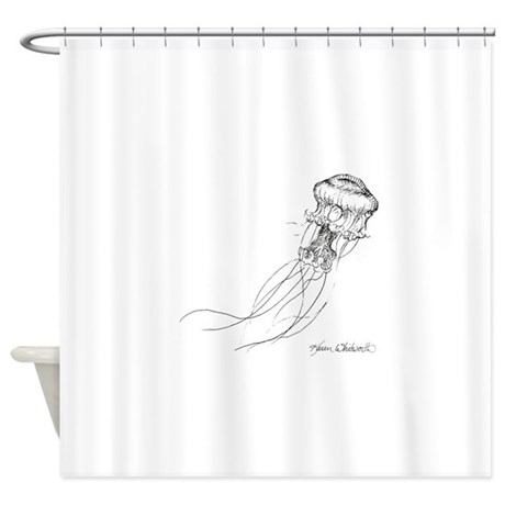 460x460 Pen And Ink Drawing Shower Curtains - Drawing Shower Curtain