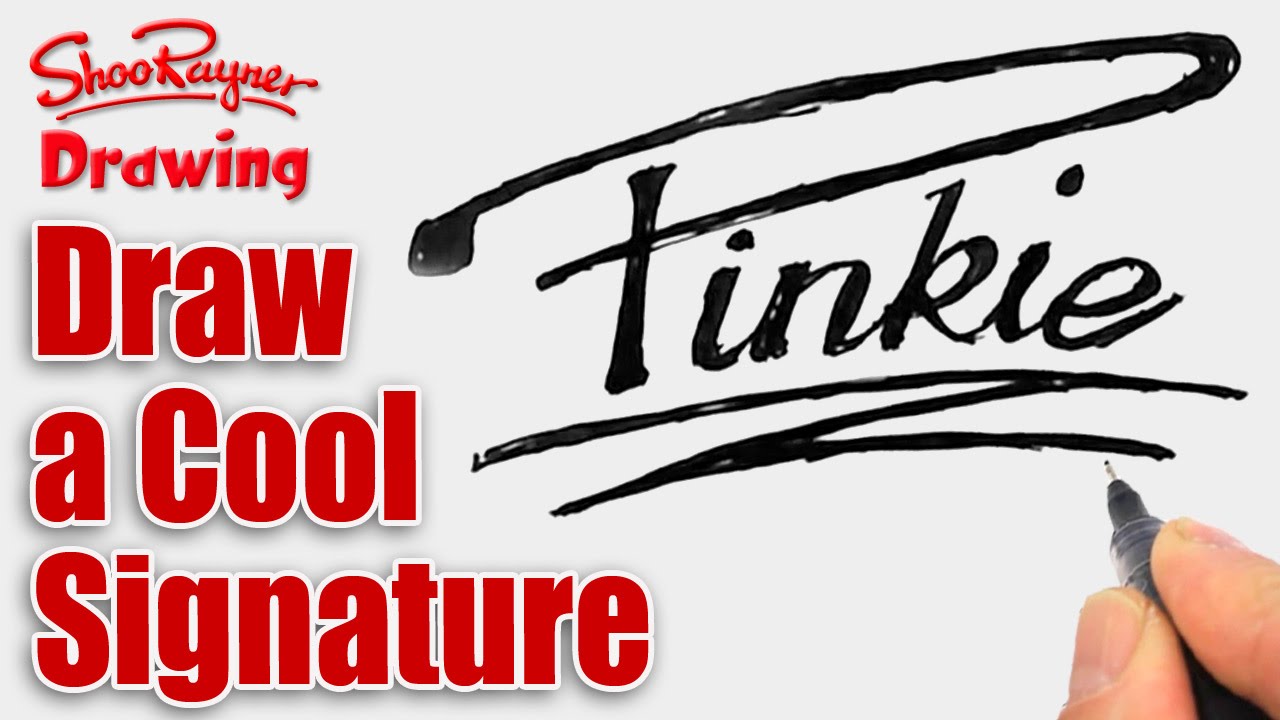1280x720 how to draw a cool signature - Drawing Signature