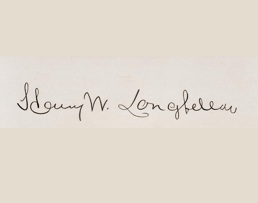 900x710 signature of henry wadsworth longfellow drawing - Drawing Signature