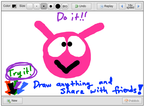 500x369 draw and watch a video replay of your drawing! web cool tips - Drawing Sites