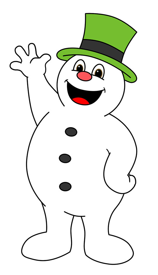 540x942 frosty the snowman drawing lesson - Drawing Snowman Eyes