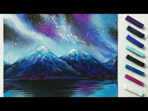 480x360 how to draw galaxy with soft pastels soft pastel drawing art - Drawing Soft