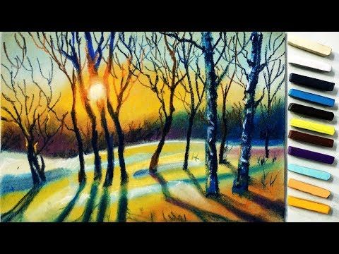 480x360 Landscape Drawing For Beginners With Pastels - Drawing Soft