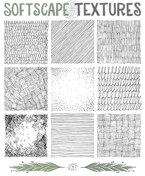 500x605 soft scape textures garden design in drawings - Drawing Soft