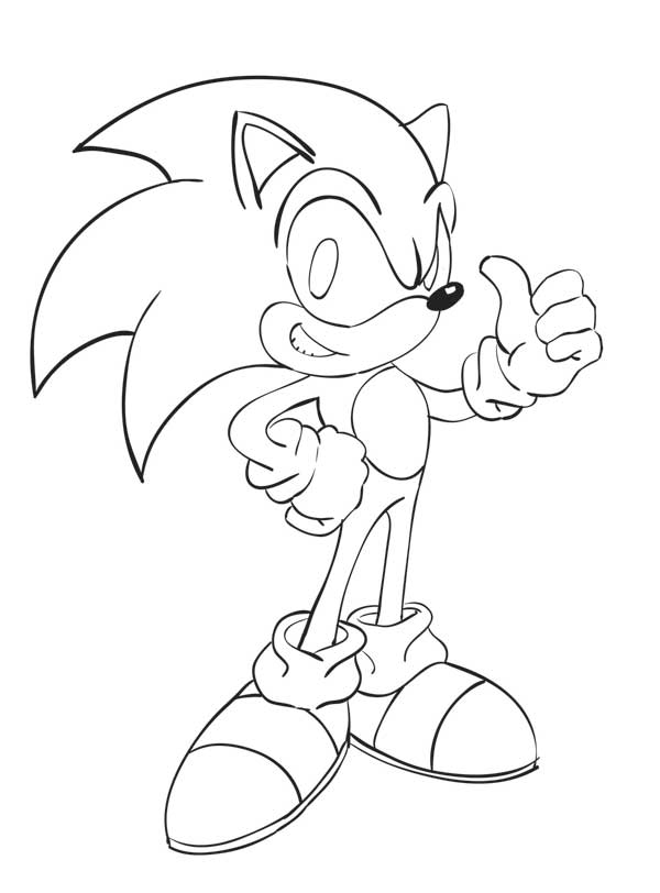 600x812 How To Draw Sonic - Drawing Sonic Characters