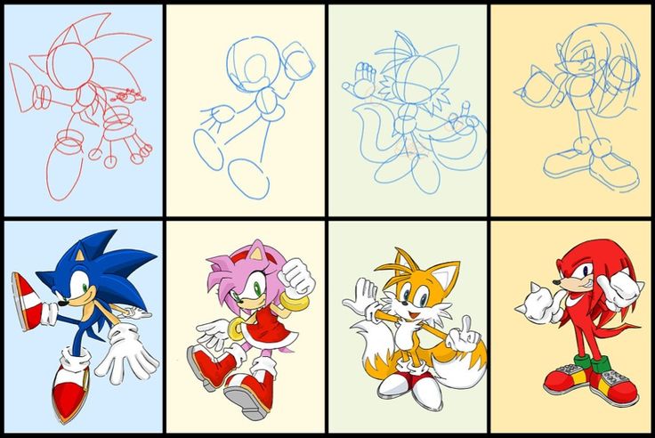 736x492 Learn How To Draw Different Sonic Characters Wikihow To Dra - Drawing Sonic Characters