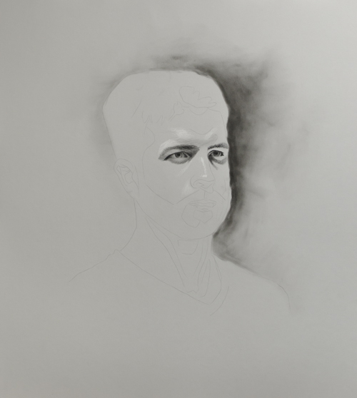 500x558 How To Draw A Charcoal Portrait Step - Drawing Source