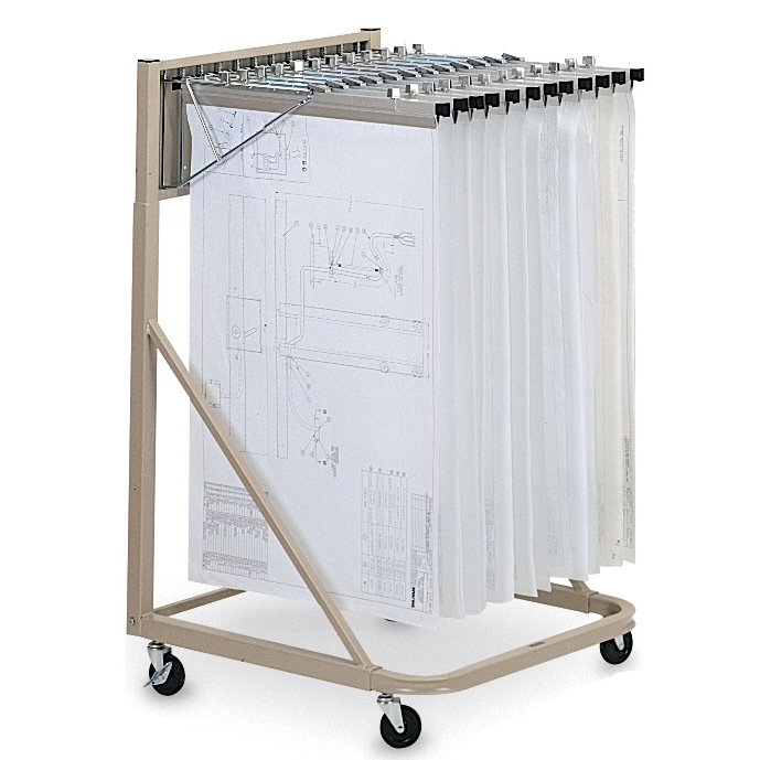 689x689 rolling plan drawing stand mobile engineering document storage - Drawing Stand