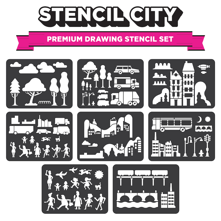 936x935 Stencil City - Drawing Stencils
