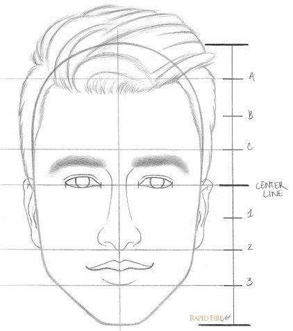 422x476 Learn How To Draw A Face In Easy Steps Beginners Rapidfireart - Drawing Steps