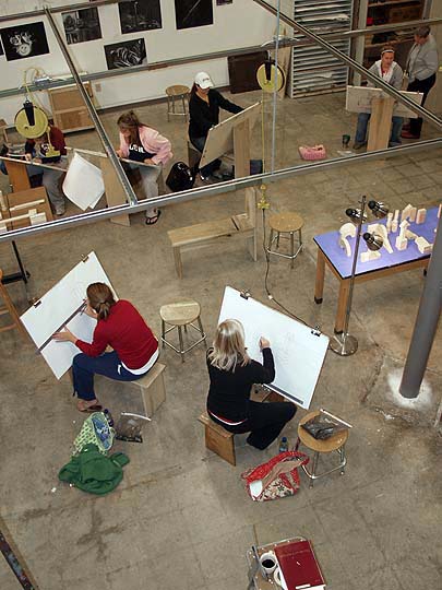 405x540 Elon University Art Art History Studio Areas Facilities - Drawing Studio