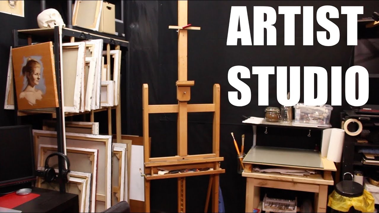 1280x720 Oil Painting And Drawing Studio Tour - Drawing Studio