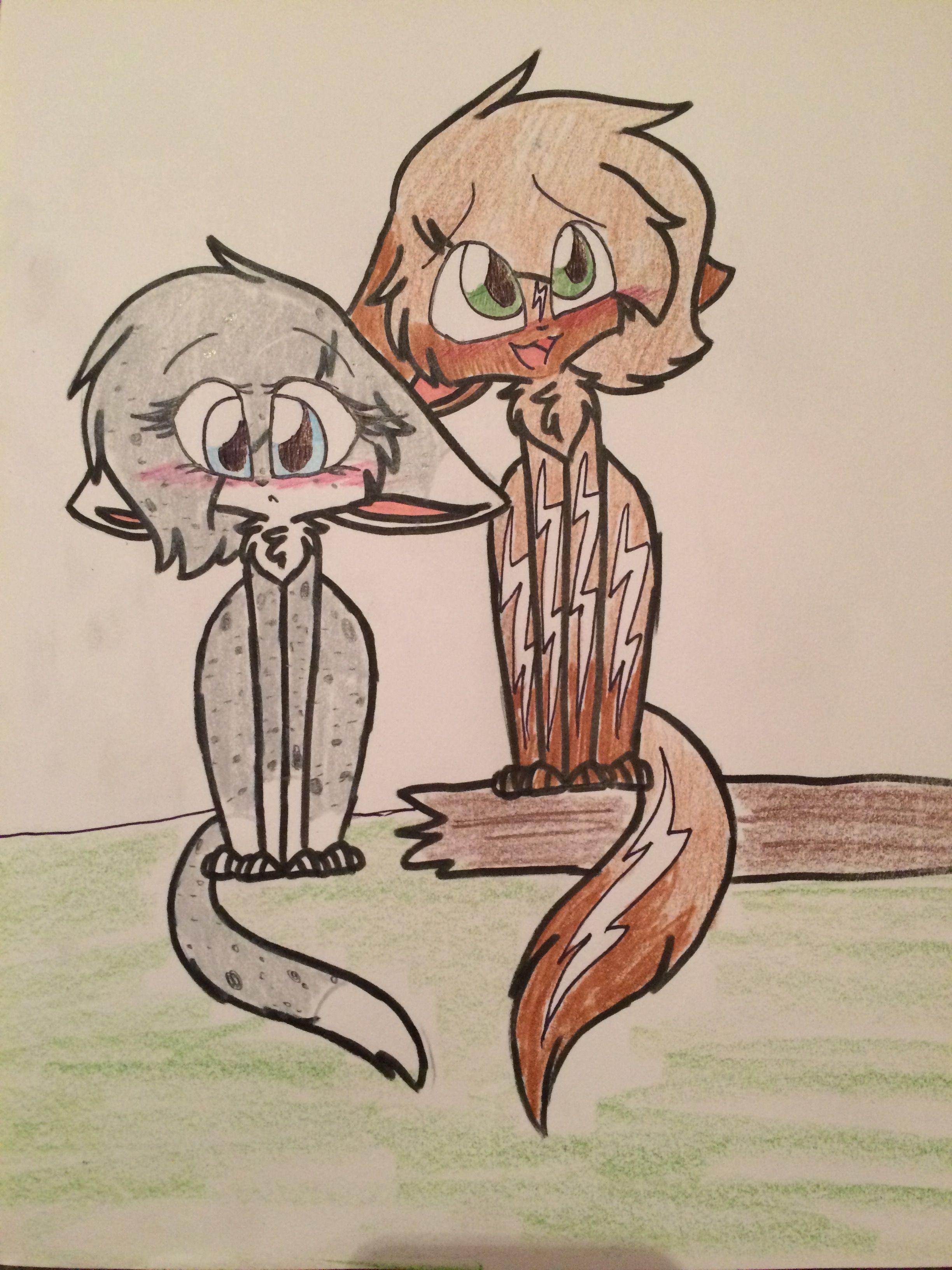 2448x3264 Brokenpromise And Ashfur Gender Swapped This Time Art Is Life - Drawing Swap