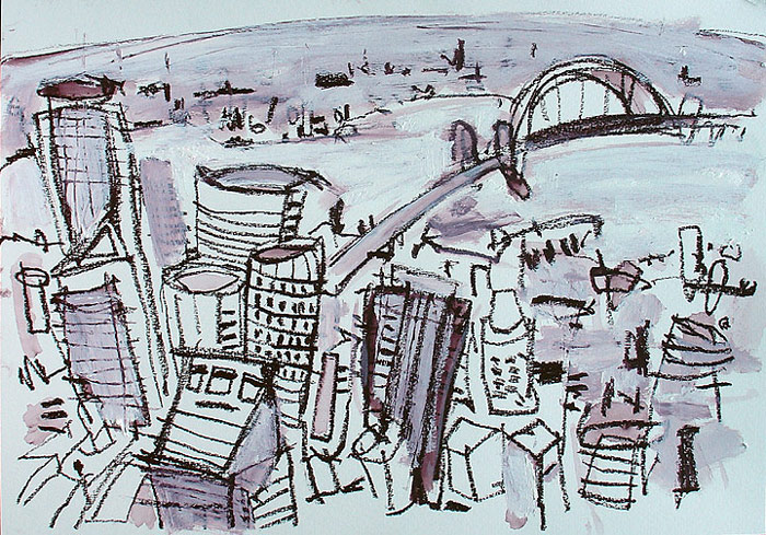 700x489 Sydney Cityscape Drawing - Drawing Sydney