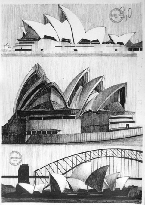 482x681 Sydney Opera House - Drawing Sydney