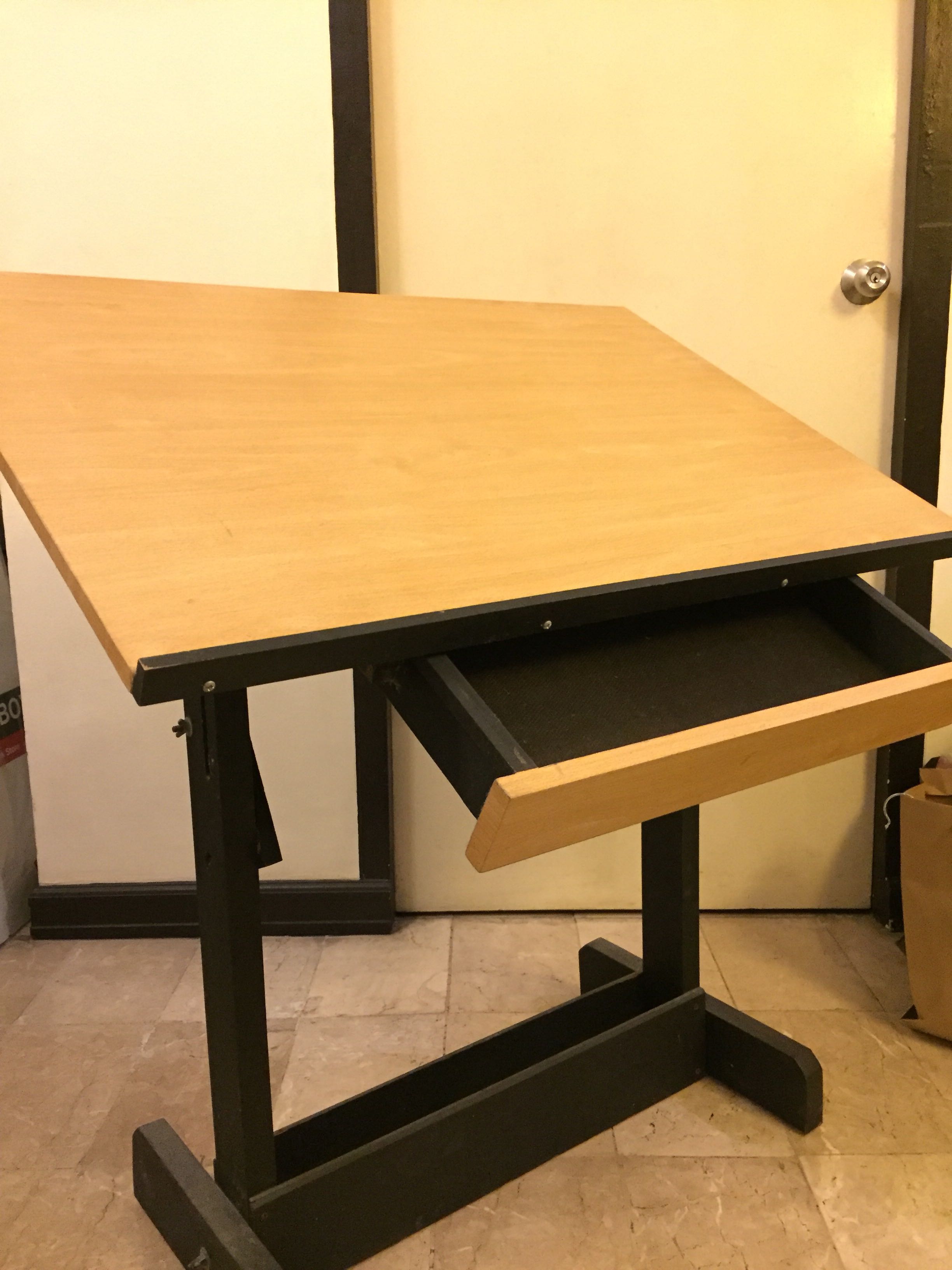 2448x3264 Drafting Drawing Table, Home Furniture On Carousell - Drawing Table
