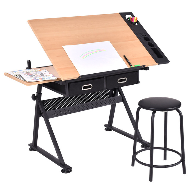 640x640 Giantex Adjustable Drafting Table Set Modern Art Craft Drawing - Drawing Table