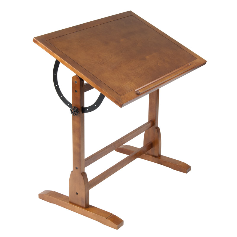 800x800 Studio Designs Vintage Drafting Table, Color Rustic Oak - Drawing Table