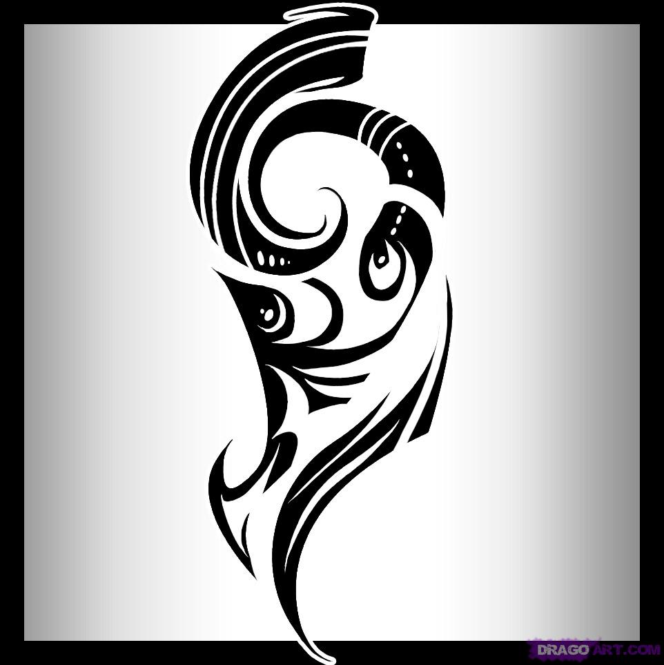 962x963 how to draw a maori tattoo, step - Drawing Tattoo Online