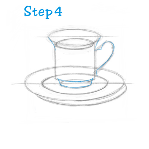 500x500 how to draw a tea cup - Drawing Tea Cup