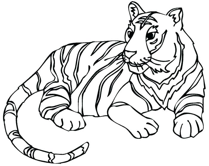 700x556 Cool Tiger Coloring Pages Printable Tiger Coloring Pages Cool - Drawing Templates Free