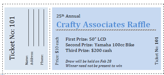 548x253 free editable raffle movie ticket templates - Drawing Templates Free