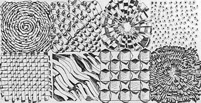 690x356 Xtra Texture Exercise Annhjelle's Blog - Drawing Textures With Pencil