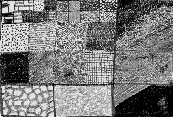 600x406 Drawing - Drawing Textures With Pencil