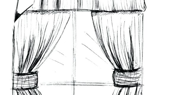 Drawing The Curtains at PaintingValley.com | Explore collection of ...