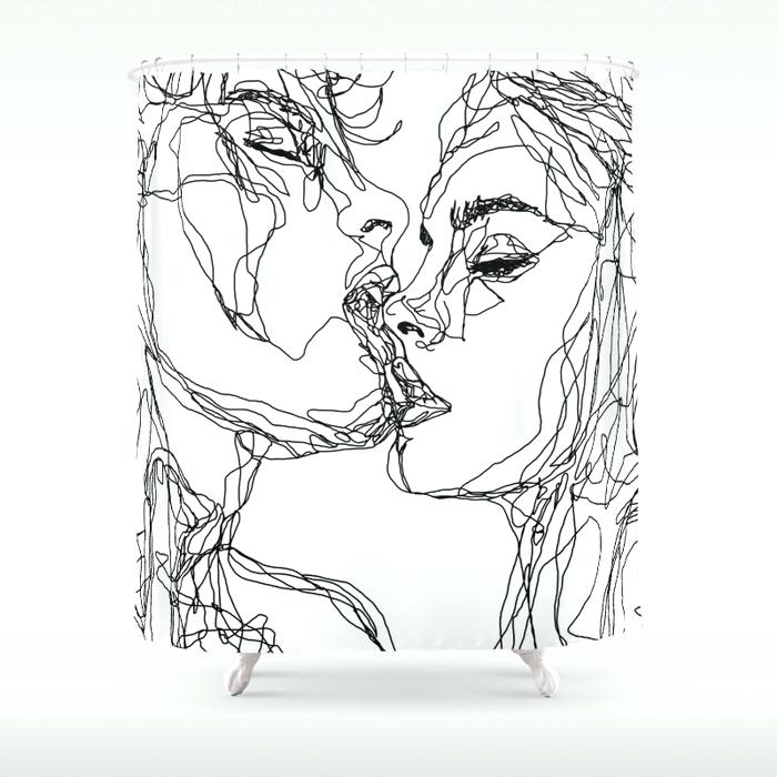700x700 drawing curtain kiss more often b w shower curtains in autocad - Drawing The Curtains