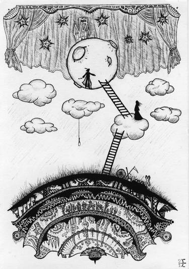 375x533 The Theatre Of Existence Drawing - Drawing Theatre